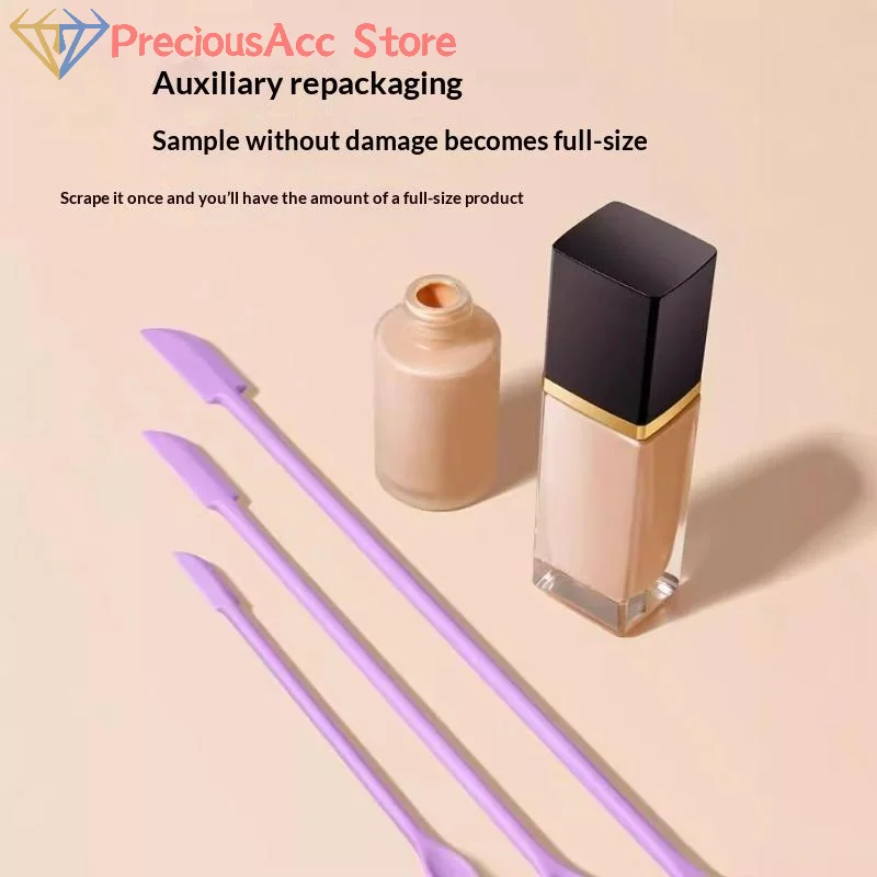 .Hot Sale-3pcs Silicone Spatula Set Double Head Tiny Scraper For Thin Lotion Bottles Cosmetic Kitchen Tools
