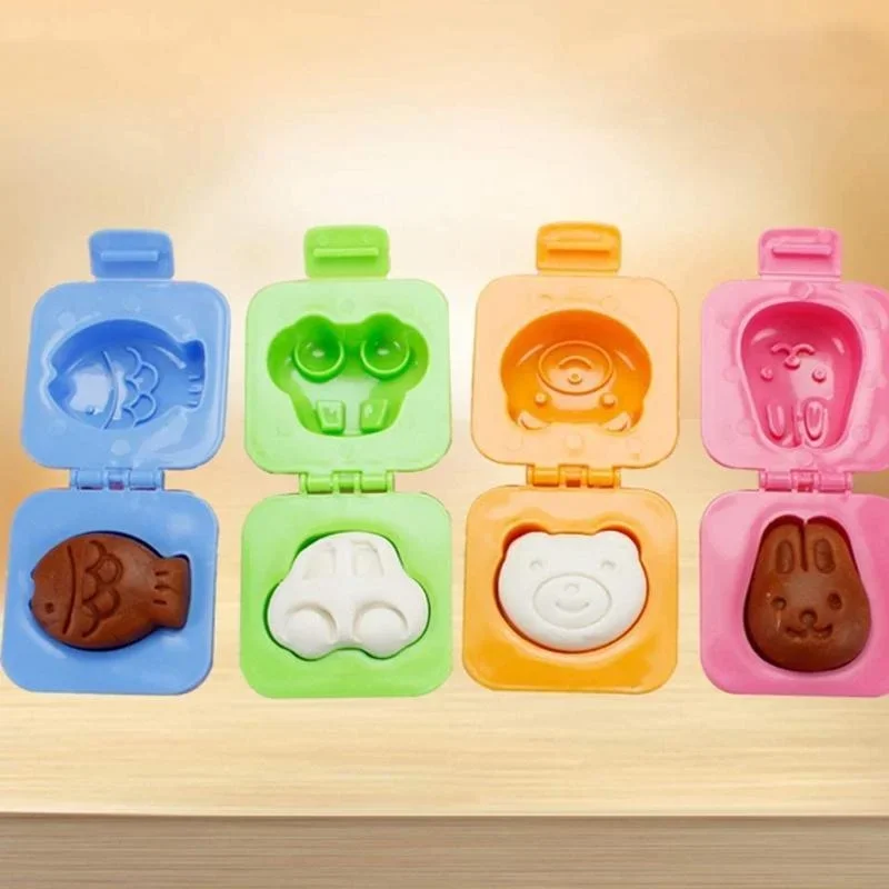 6/8 قطعة الكرتون لتقوم بها بنفسك قالب البيض المسلوق قالب كرة الأرز بينتو صانع أدوات السوشي لون عشوائي اكسسوارات المطبخ أدوات المطبخ #2