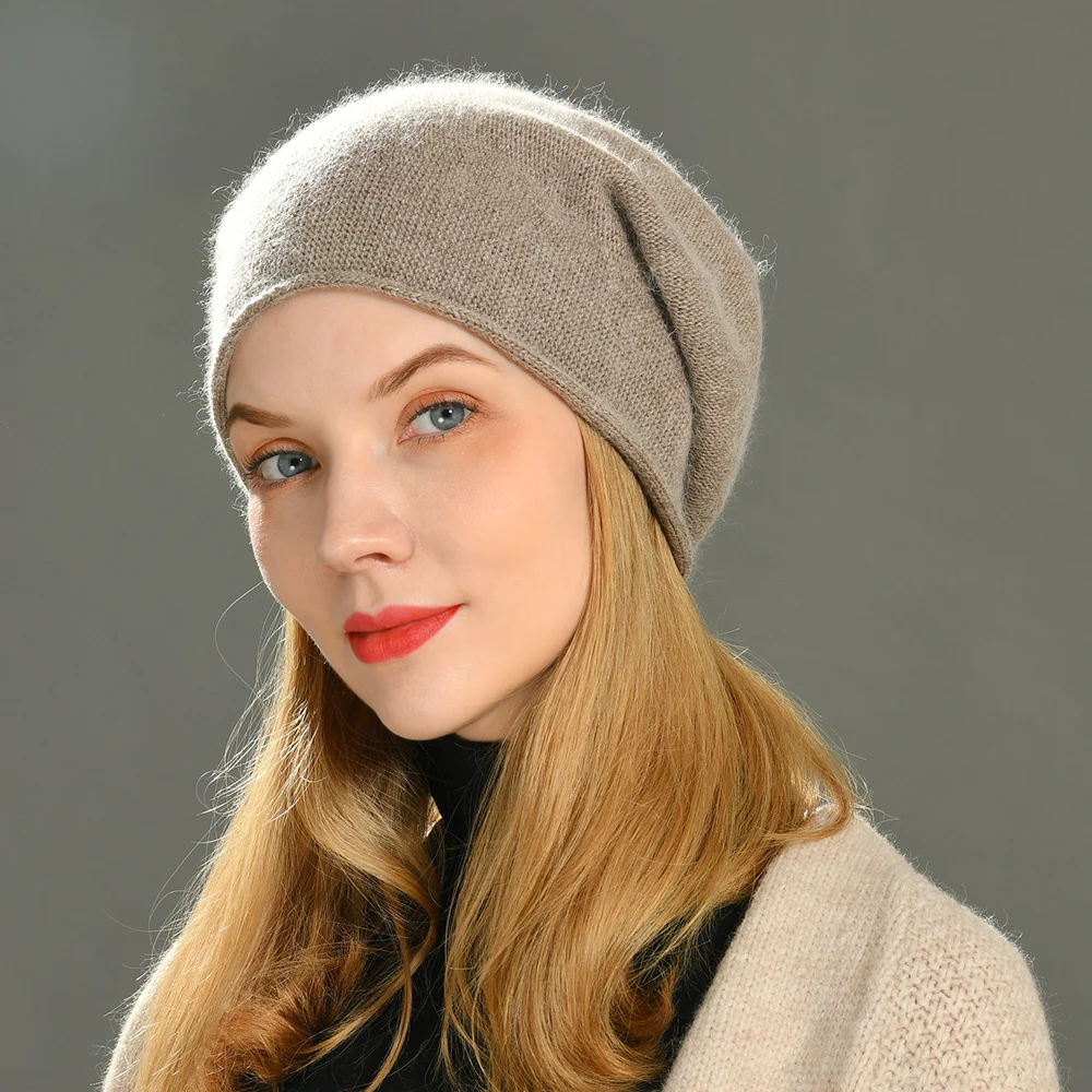 Wolle Beanie Hut Frauen Winter Hüte Damen Crimpen Wolle Gestrickte Warme Skullies Beanies Für Frauen Weibliche Kappe