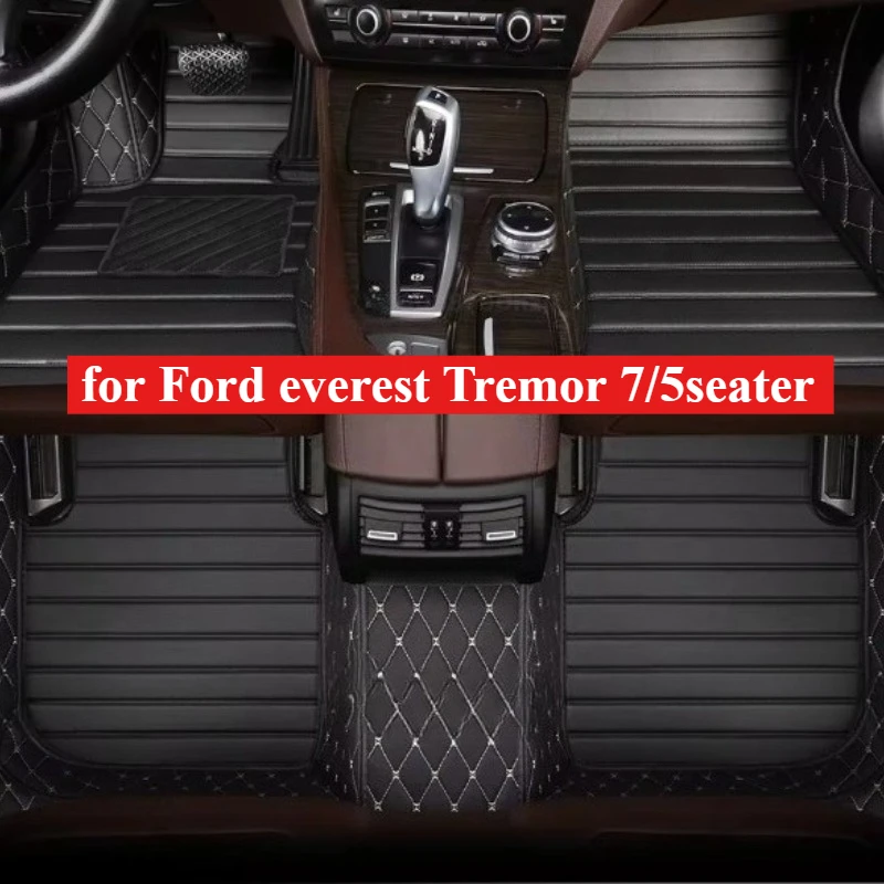 

Custom Car Floor Mats for Ford Everest Tremor 7/5seater 2016-2025 All Weather leather Interior Accessories Truck Carpet Foot