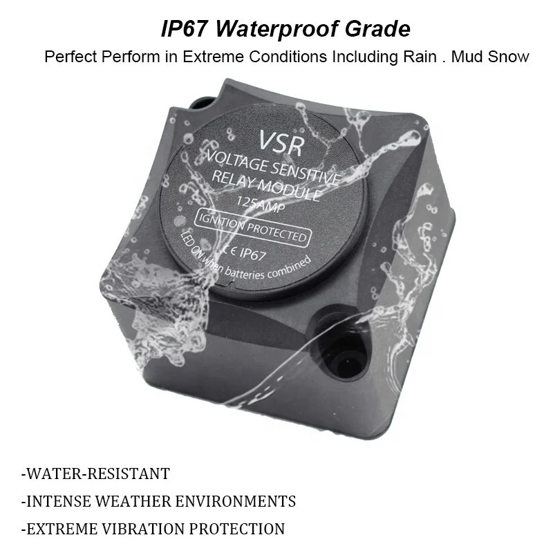 Imagem -04 - Pacote Relé 125a Esperto 125a do Lsolator Vsr da Bateria Dupla Automática da C.c. 12v para o Barco Marinho do rv da Caravana 1