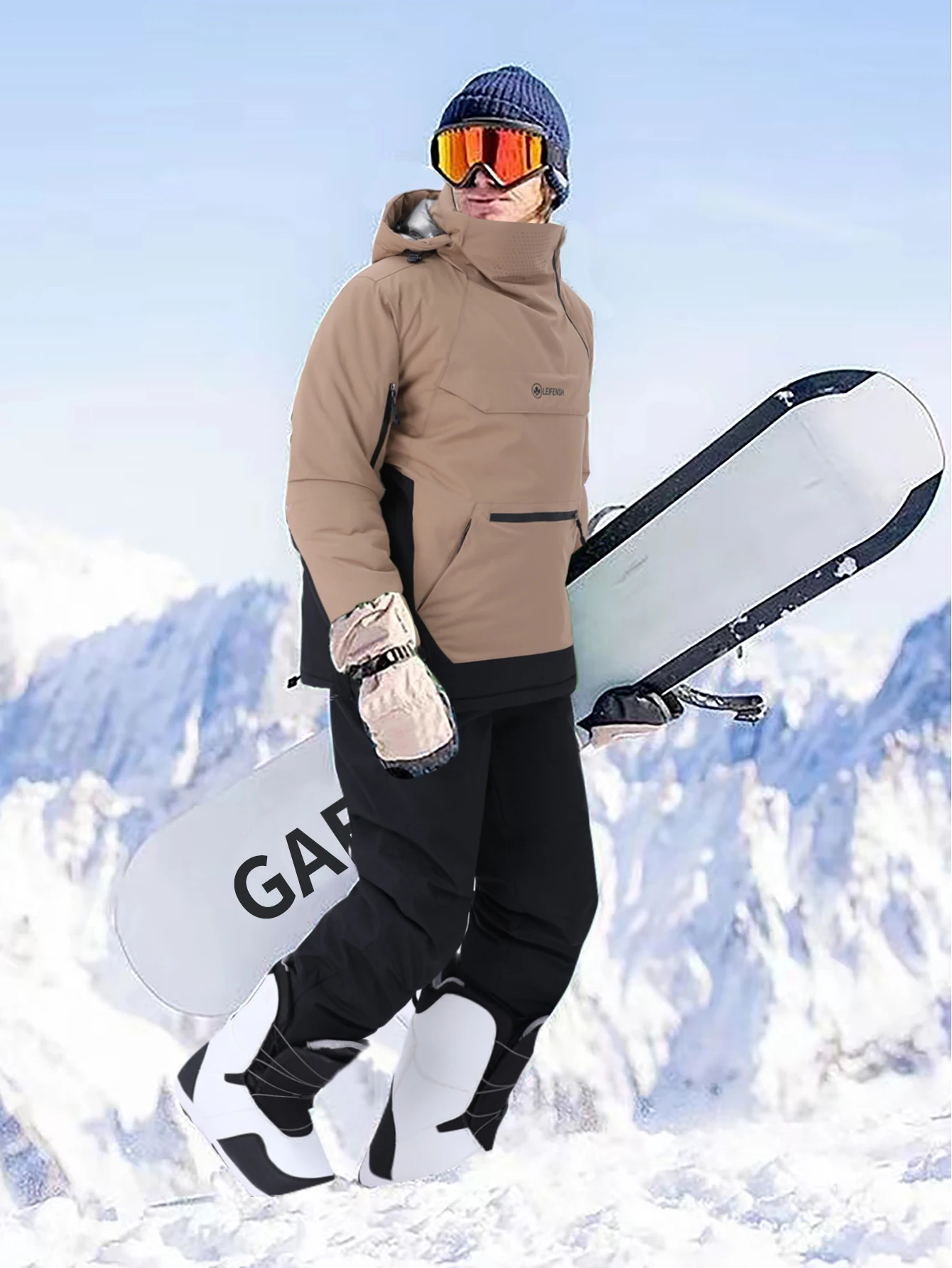 1 Set Sports & Outdoor Supplies Outdoor Casual Winter Sports Skiing Supplies Clothing Men Ski Suit Men Ski Set Top+Bottoms Hx380