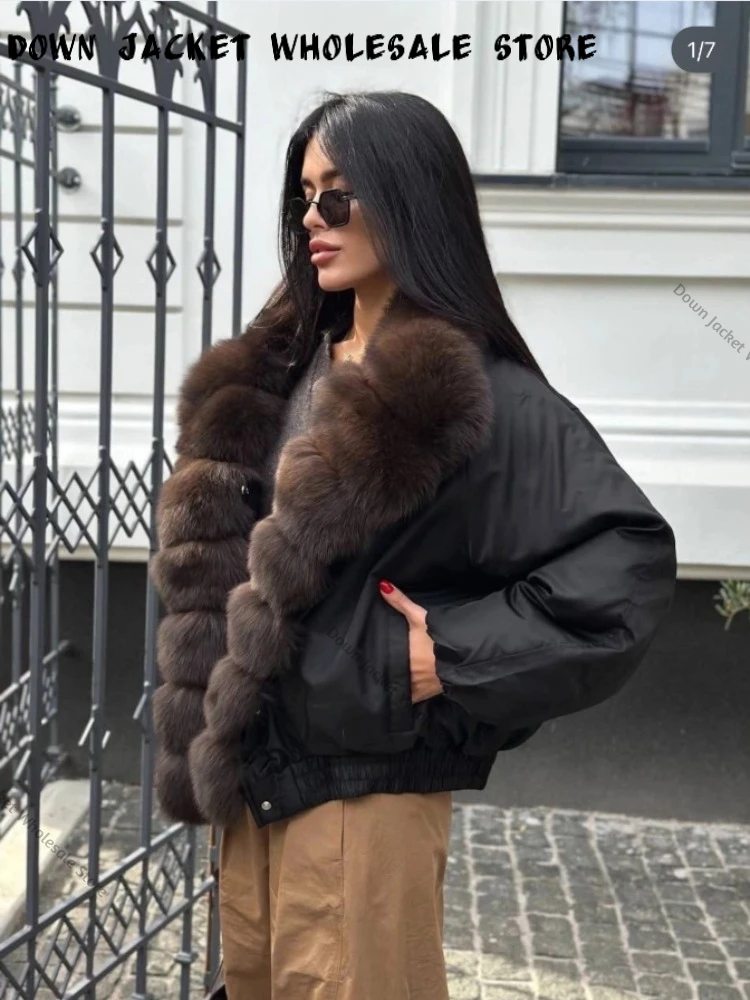 Women's Oversize Down Jacket Loose Fit Women New in Coats & Jackets Windproof Reversible Coat Women Clothing Autumn Winter