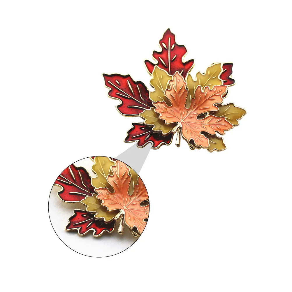 

Maple Leaf Brooch Pin Alloy Leaf Shaped Breastpin For Women Delicate Corsage Clip Fashion Jewelry Gift Trendy Blazer
