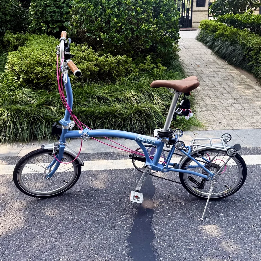 

High Quality CRANSTON Lightweight Bike Folding Design 16Inch 9 Speed Portable Outdoor MINI City Bicycle for Adult