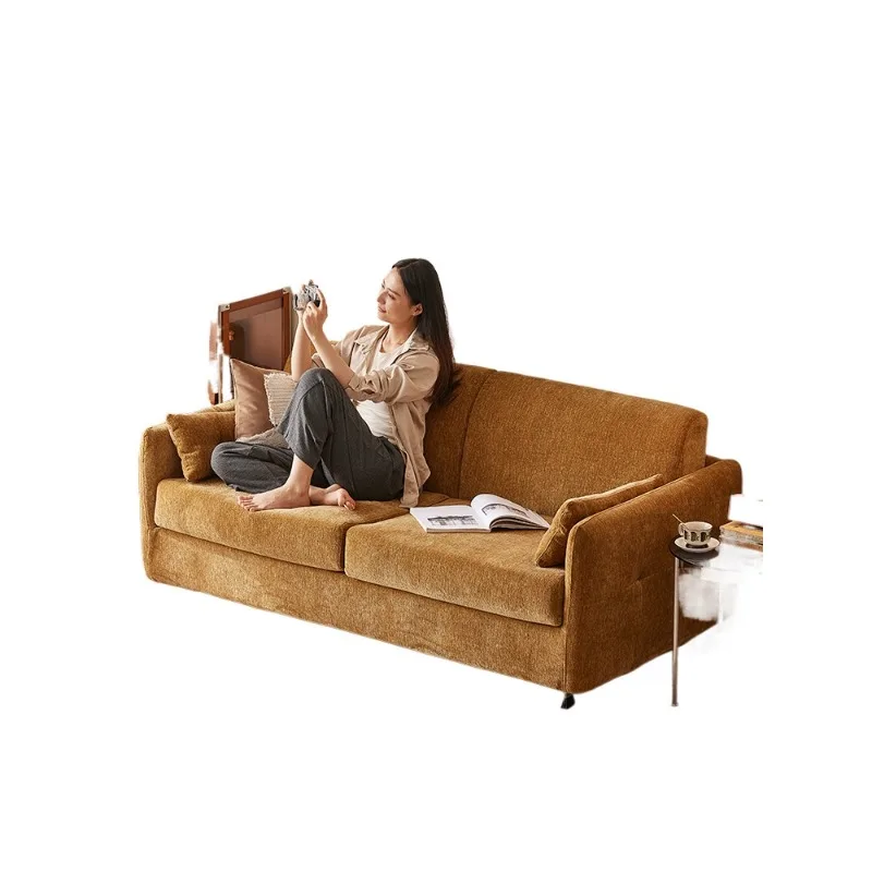 sofa bed, folding dual-use, small apartment living room sofa can sleep for a long time folding bed study high-end