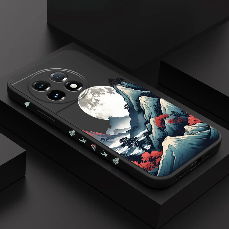 

Smoke Mountain Phone Case For Oneplus 13 13R 12 12R 11 11R 10 10R 10T 9R 9RT 9 8T 8 7 7T Pro 5G Liquid Silicone Cover