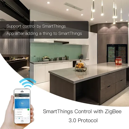 Imagen 2 del producto Enchufe inteligente ZigBee 3,0 personalizado con 2 interfaces USB Tuya Smart Life Control remoto por voz SmartThings Alexa Google Home