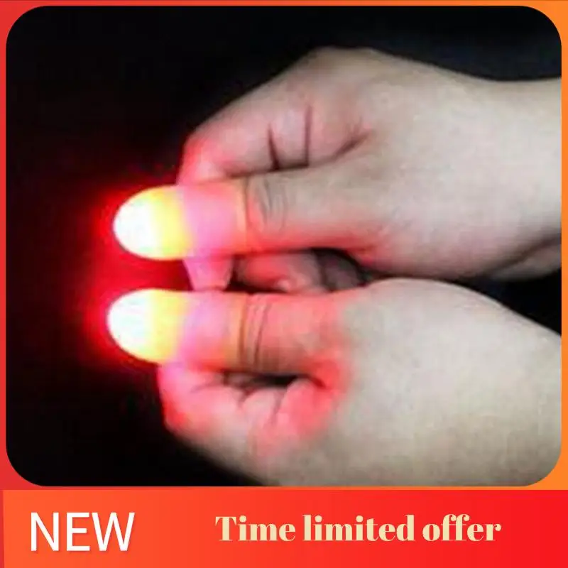 

ABRN-5 Pairs Of LED Lights Flashing Finger Convenient Props Multifunctional Portable Light Electronic Replacement Parts Green Li