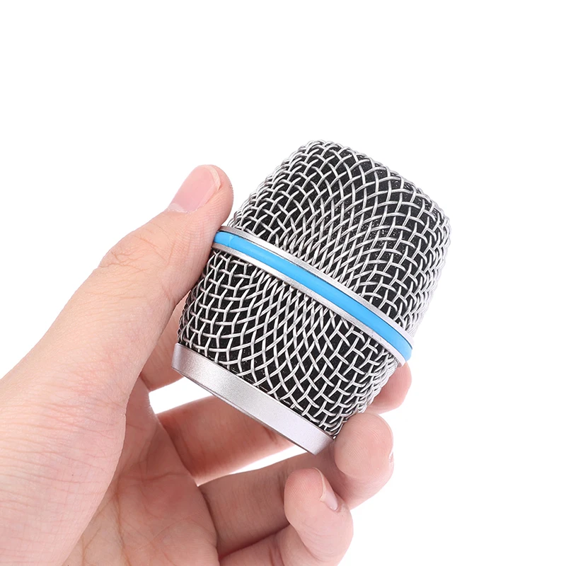 Microphone Replacement Head Steel SM58 Mesh Handheld Microphone Grill Mesh Head Fits Shure Beta 57A 58A 87A 845S 945