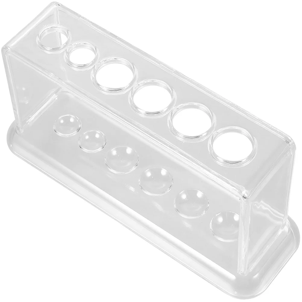 

Test Tube Rack Batteries Laboratory Organizer Shelf Abs Stand Transparent Student Holder