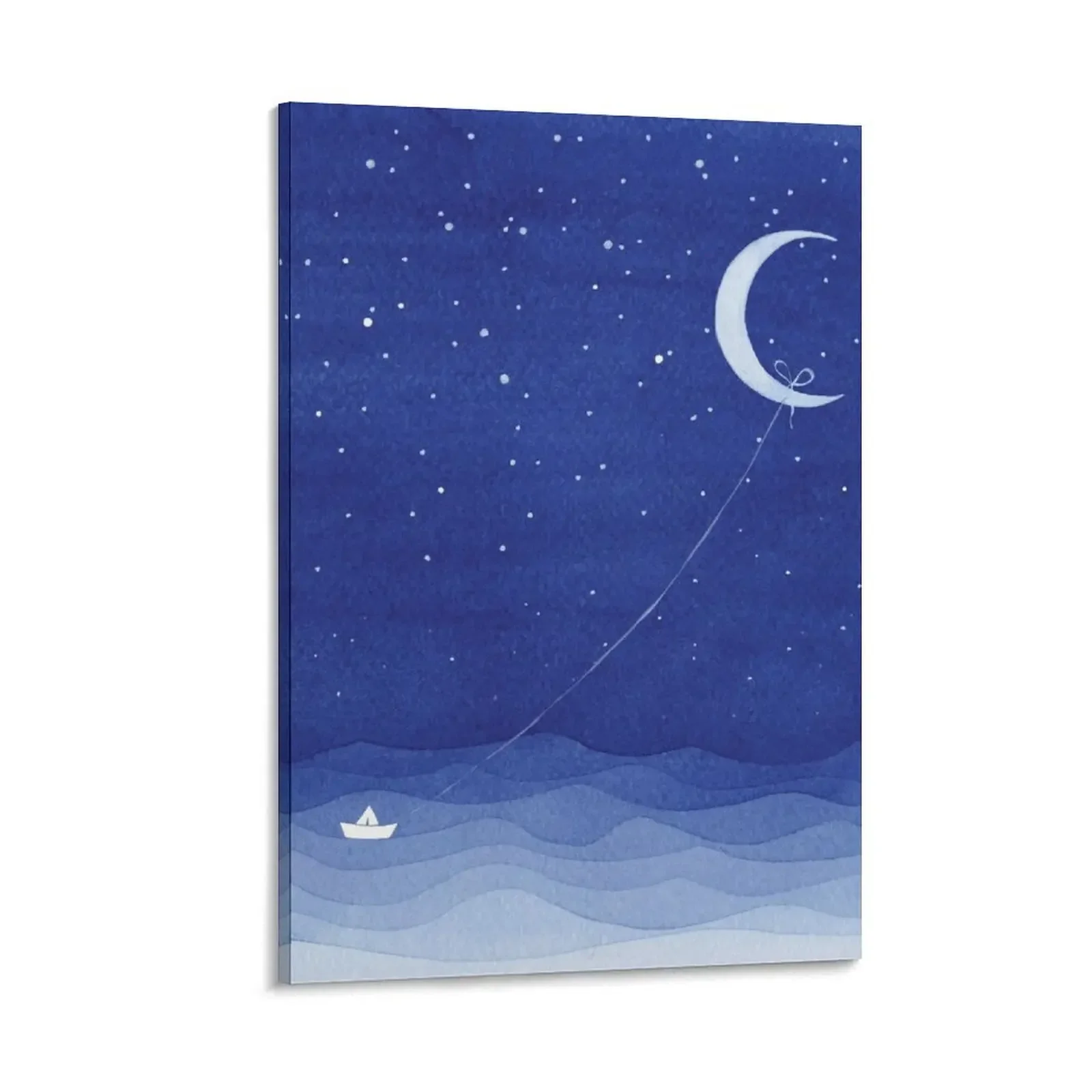 

Follow the moon Canvas Painting canvas wall art office decoration pictures for wall