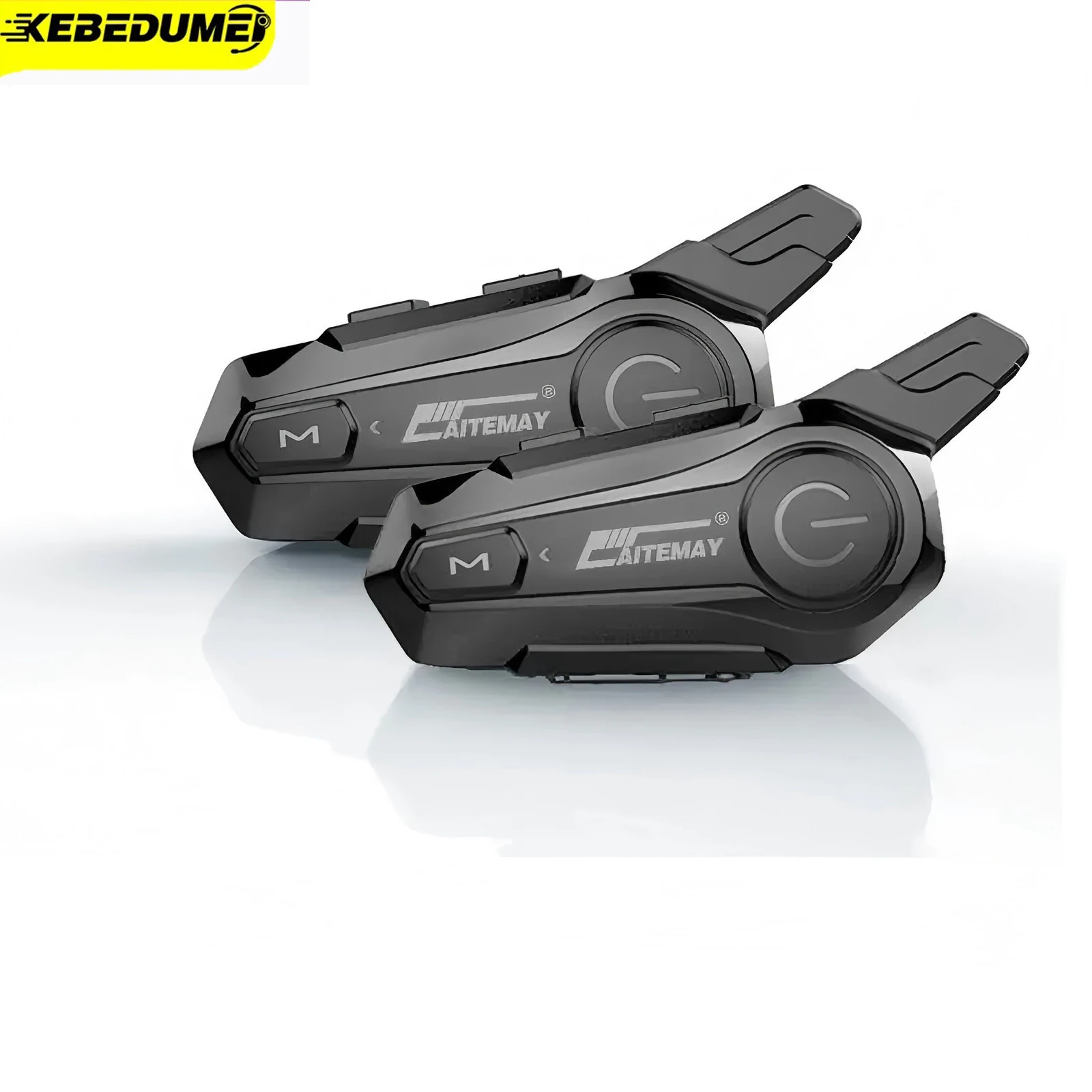 1/2 szt. Kask motocyklowy domofon zestaw słuchawkowy Bluetooth IPX6 wodoodporny domofon motoryzacyjny dla 2 zawodników 1000M domofon komunikator