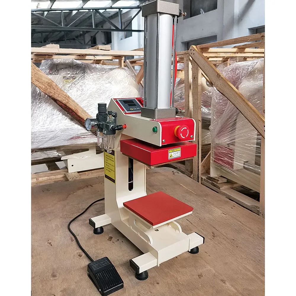 Pneumatic Single-station Hot Stamping Machine, Automatic Heat Press for Clothing Pattern Heat Transfer Printing