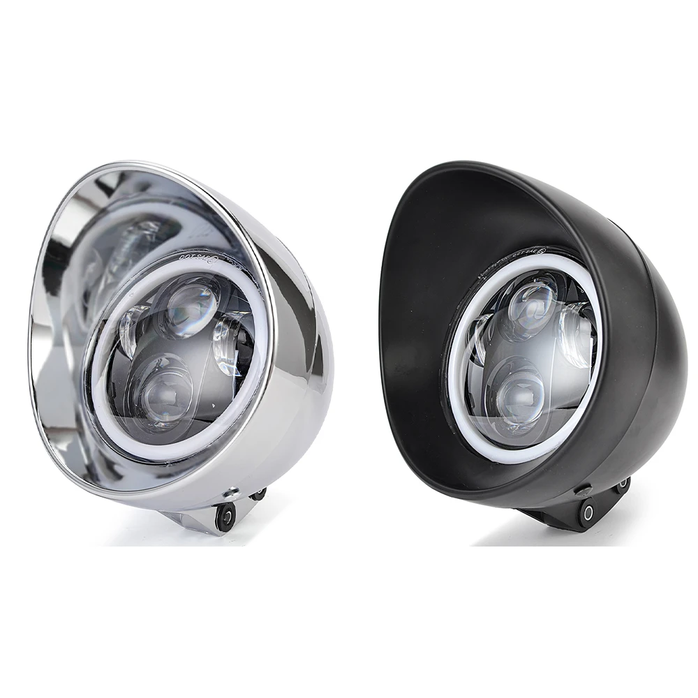 LED 5.75 inch Bullet Motorcycle Headlight For American or metric choppers custom applications