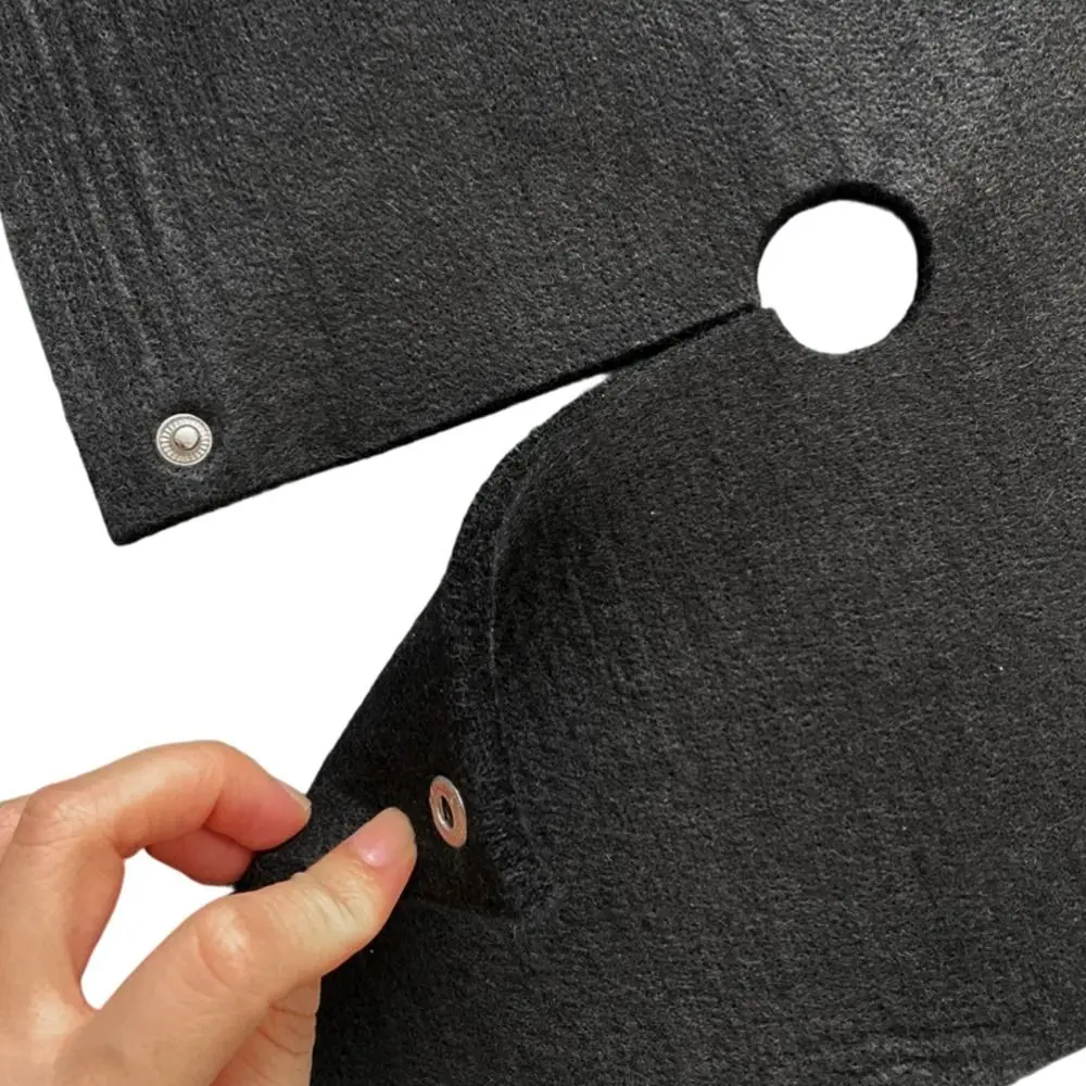 12x12 Inch Welding Blanket 5mm Thick Black Color Heat Shield Mat Heat Barrier Flame Resistant Up to 3000℉ Carbon Blanket