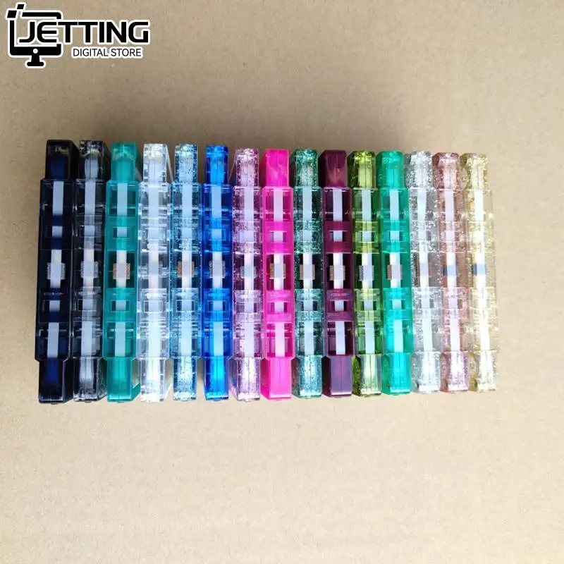 Color Transparent Tape Case Plastic Audio Magnetic Audio Recording Cassette Tape Shell Empty Reel To Reel Cassette(no Tape)