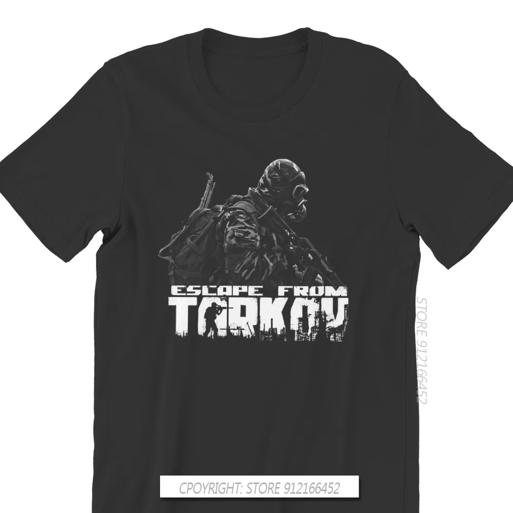 Escape From Tarkov Shooter Game Individuality T-Shirt PMC O-Neck Pure Cotton For Men