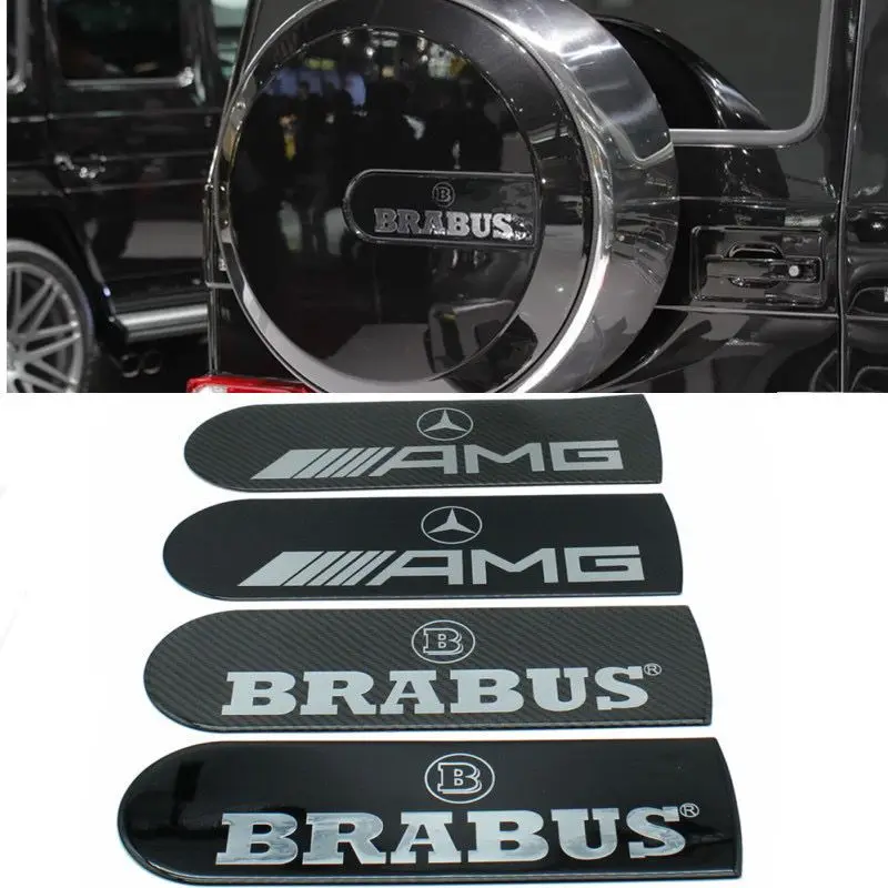 Black Soft Rubber Sticker 3D Star Badge for Mercedes Benz W463 G500 G550 G55 G63 Car Trunk Spare Tire Shiled Cover Shade Logo