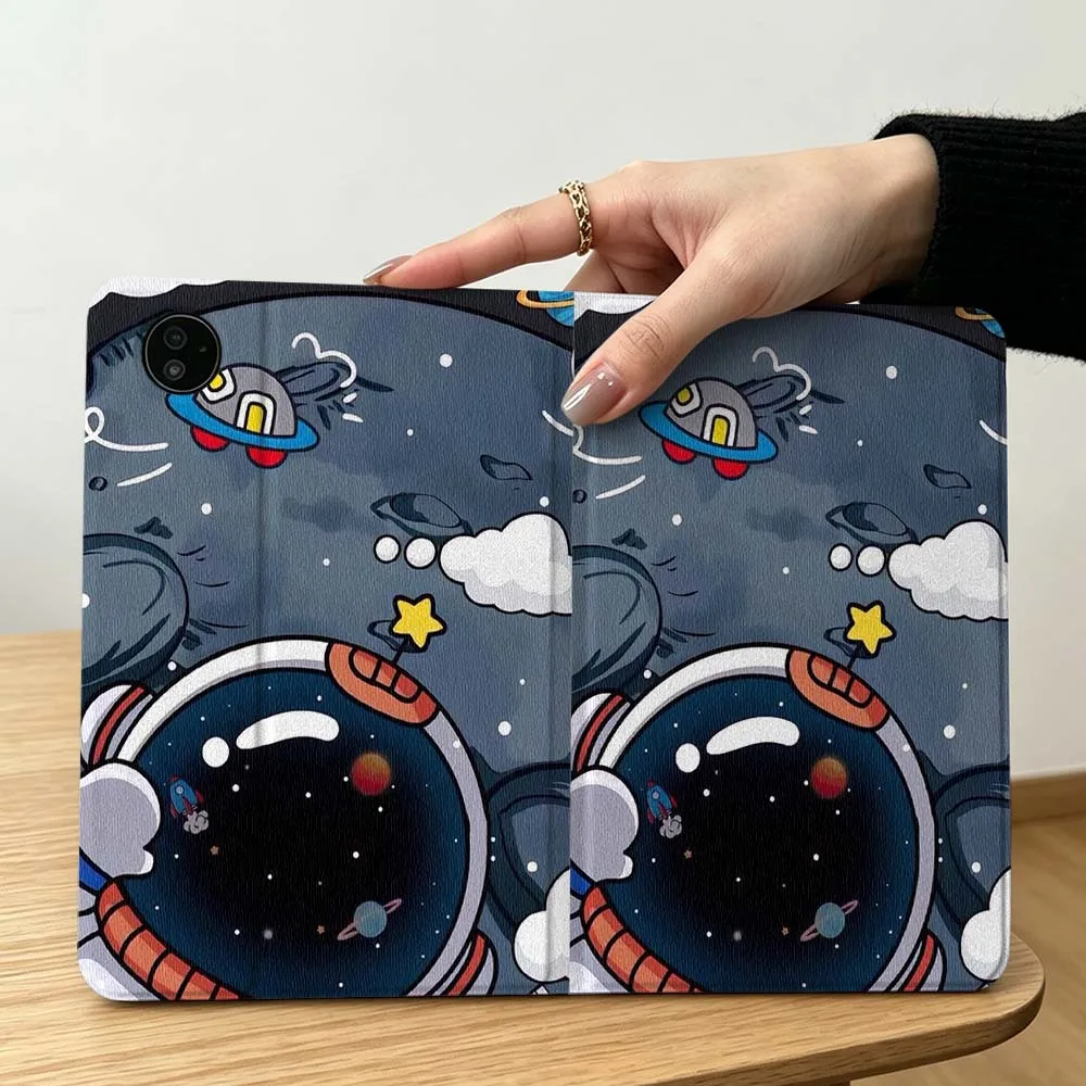Cartoon Astronot Cute Pen Tray For Lenovo Xiaoxin Pad Pro Tab P12 P11 11 13 11.2 11.5 10.6 inch K11 Plus Tablet Case