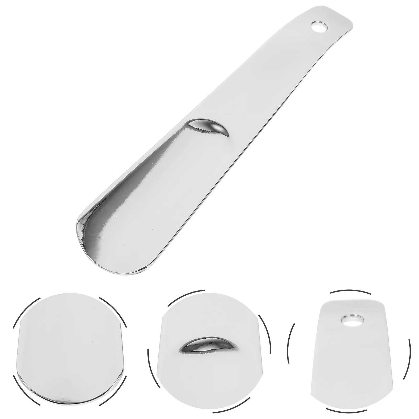 

Stainless Steel Shoehorn Portable Short Shoe Horn Tool Comfortable Smooth Surface Shoe Wearing Auxiliary Tool for Seniors