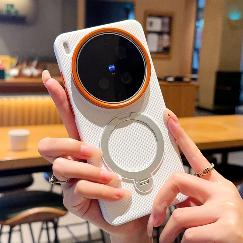 For VIVO X300 Ultra X300s Solid Color Rotating Magnetic Stan