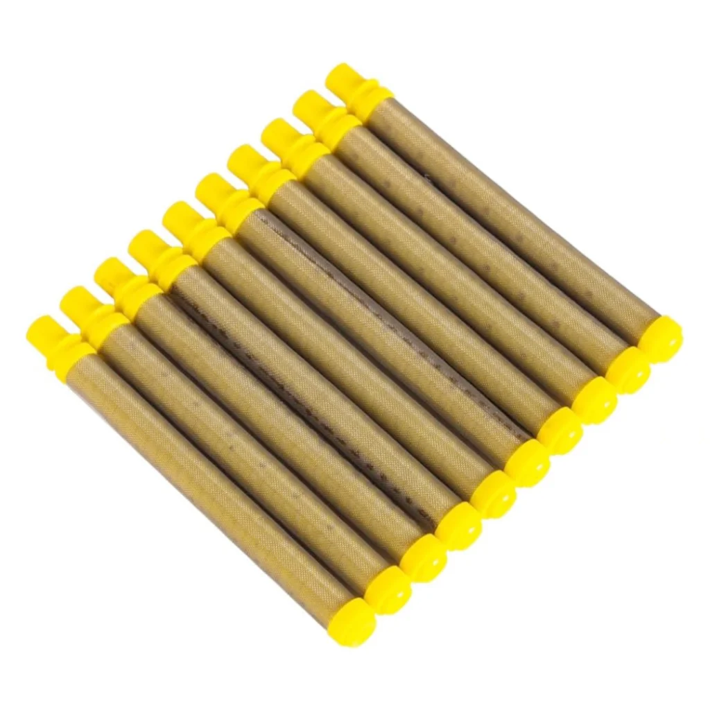 Airless Paint Sprayer Gun Filters for Wagner Filter Replacement 4434 581-062 154675 0516732 (10 PCS, 100 Mesh, Yellow)