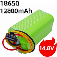 New 14.8V 12.8Ah Lithium Battery For ILIFE A4 A4s V7 A6 V7s Plus Robot Vacuum Cleaner ILife 4S1P Full Capacity