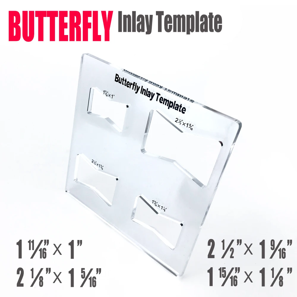 Butterfly Key Inlay Template Set Router Slotting Auxiliary Tool Slot Cutting Wood Bow Tie PERFECT Bow Tie Joint Woodworking Tool