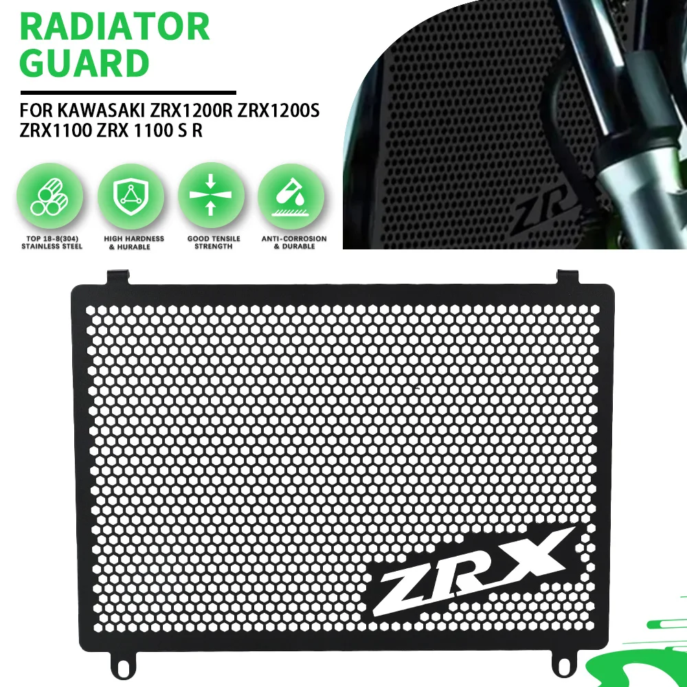 

For Kawasaki ZRX1200R ZRX1200S ZRX1100 ZRX 1100 S R Motorcycle Radiator Grill Guard Grille Protection Cover Mesh Net