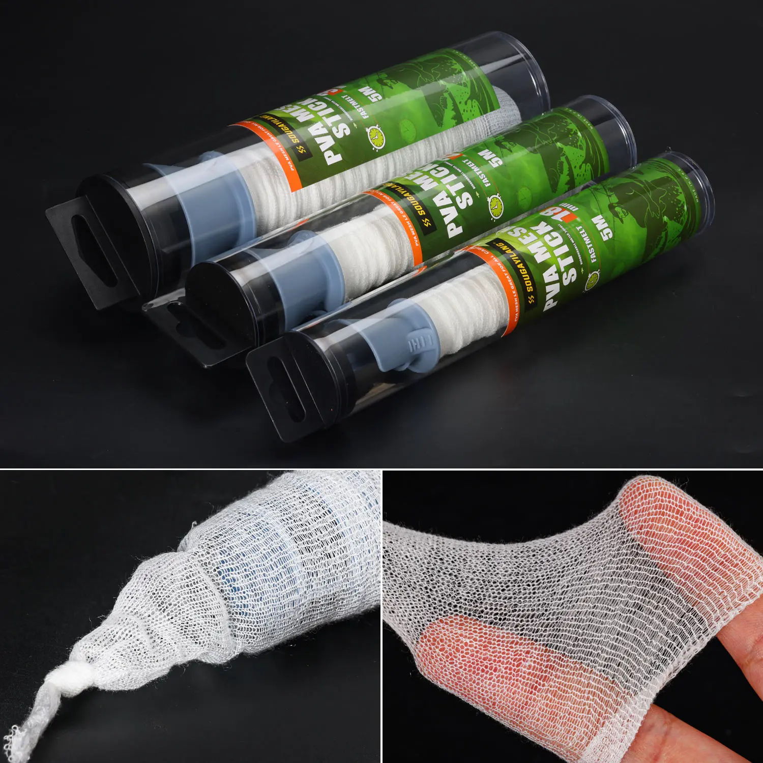 Sougayilang Malla PVA soluble para carpas – Bolsa de cebo alimentador - imagen 3