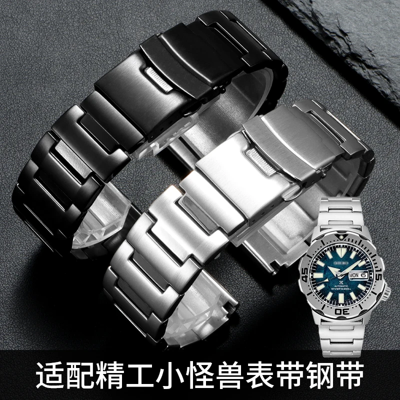 

Совместим с сериалом SEIKO PROSPEX «Красная черепаха Маленький монстр» SRPH75K1 — стальной ремешок для часов 20 мм.