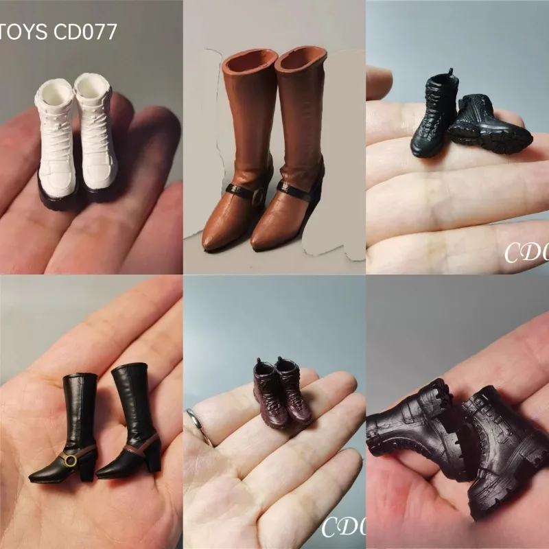 Cdtoys Cd049 Cd056 Cd077 Cd079 1/12 Damen-Sneaker, Stiefel, Wanderstiefel, solide Schuhe, Modell, passend für 6 Zoll Solider Actionfigur-Körper – Detail 1
