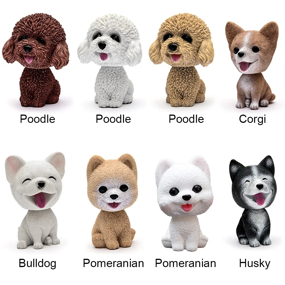 

Car Ornament Car Decoration Cute Cartoon Dogs Action Figure Figurines for Girls Gifts Auto Interior Dashboard Accessories