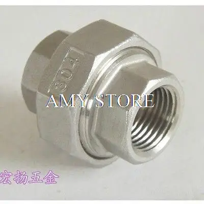 

1" BSPT Female Threaded Union Swivel Adapter 304 Stainless Steel Pipe Coupler