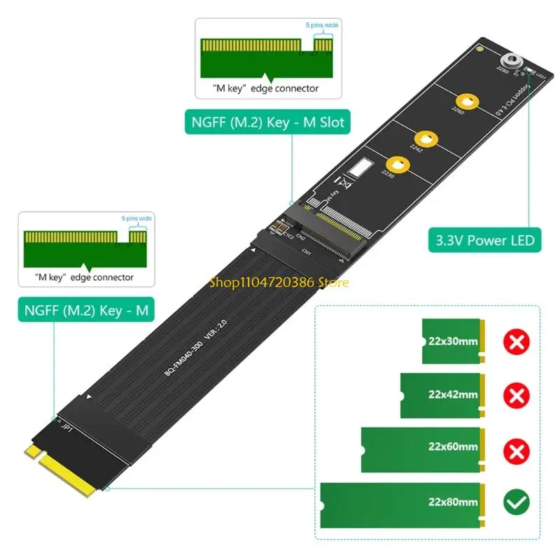 K0EA Universal M.2 SSDs Adapters Extension Card for SATAs NVME PCBs Material