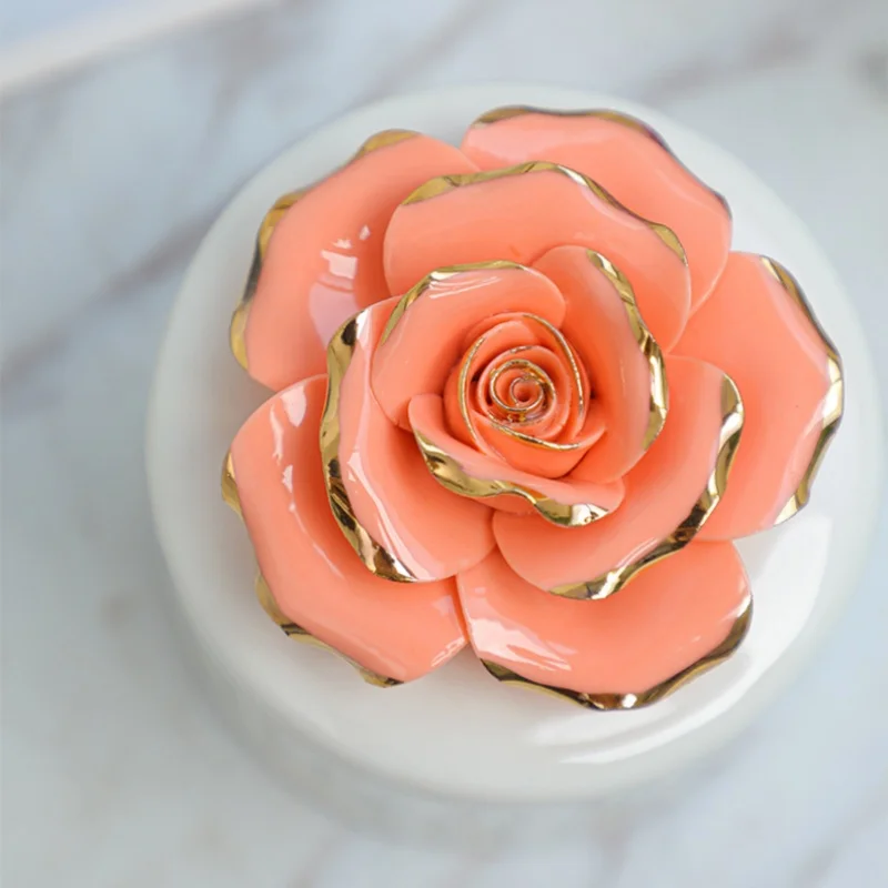 Nordic Ceramic Storage Box Candy Jars With Lid Jewelry Box Tea Pot Kitchen Container Coffee Rganizer Kitchen Storage Tools