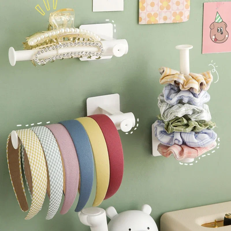 Scalable Wall Hair Rope Holder Rack Multi-purpose Jewelry Necklace Bracelet Organizer Stand Wall Key Cloth Bag Hanger Hook