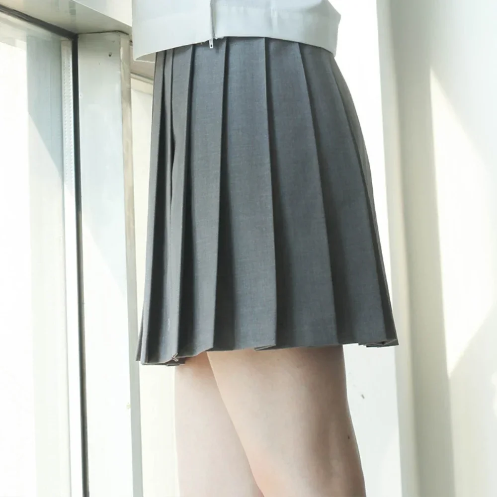 Basic Multi-color Solid Color Pleated Skirt 42cm XS-XXL Versatile JK Japanese School Uniform Anime COS Costumes Women Wholesale