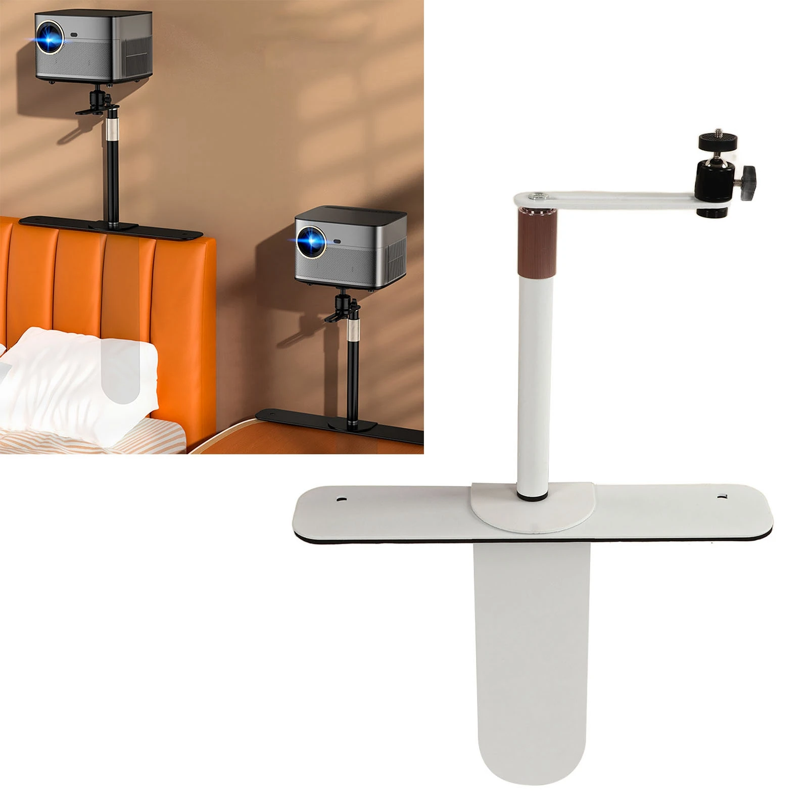 

Projector Stand 24‑40CM Adjustable Angle Projector Mount Holder 1/4in Thread for Sofa Bedside Projector Mount Holder