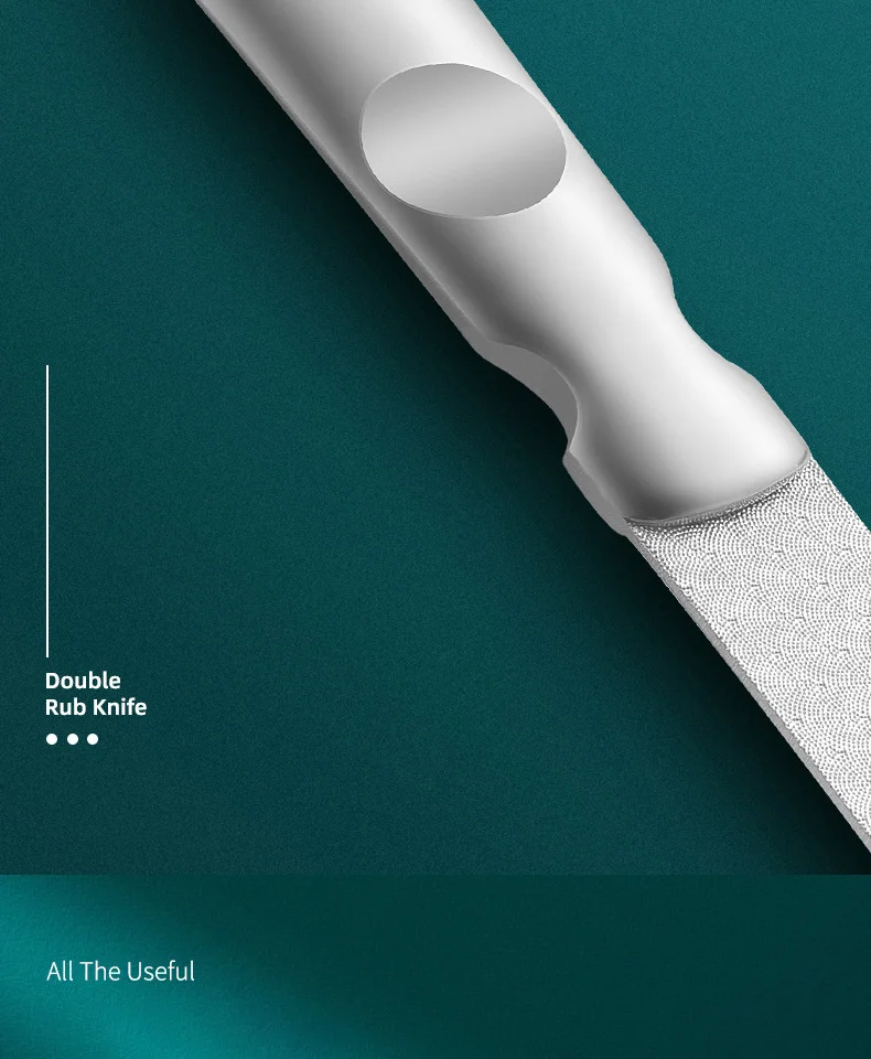 Hochwertige doppelseitige Nagelfeilen aus Edelstahl für Maniküre und Pediküre, Pflege für professionelle Finger- und Zehennagelpflegewerkzeuge – Detail 8