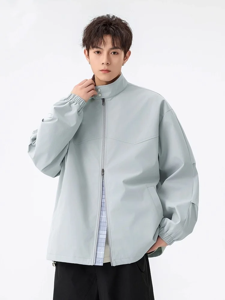 

TUCANO 2025 Spring Autumn Men's Casual Loose Fit Windproof Jaet Korean Sle Stand Collar Outerwear Versatile Comfortable