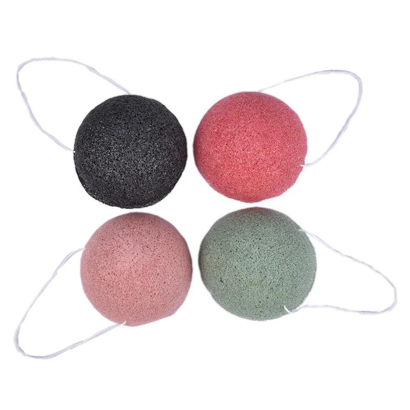 Exfoliator Cleanse Konjac Sponge Natural Konjac Konnyaku Puff Face Wash Cleaning Sponge Esponja Maquiagem Makeup Konjac