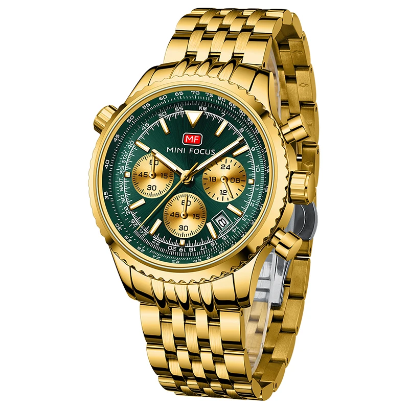 メンズミニフォーカスウォッチ,ステンレススチールブレスレット,発光,防水,クォーツ,mf0463G,2022