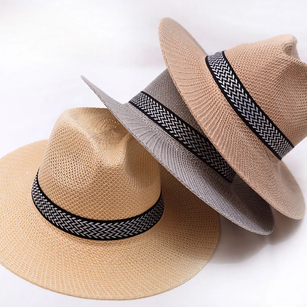 Hats for Middle-Aged and Elderly Men, Summer Sun Hats, Straw Hats, Middle-Aged Men's Formal Hats, Sun Protection Hats, Sun Hats for the Elderly, Dad's Cool Hats