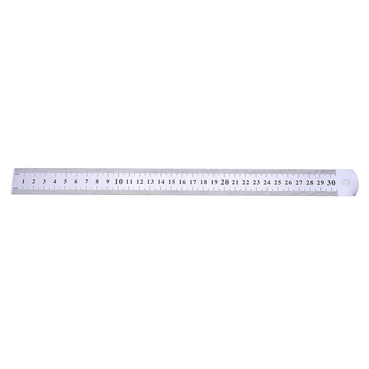 10pcs 30Cm Metal Ruler Stainless Double Side Scale Home School Office Straight Ruler Smooth Edge Drawing Tool