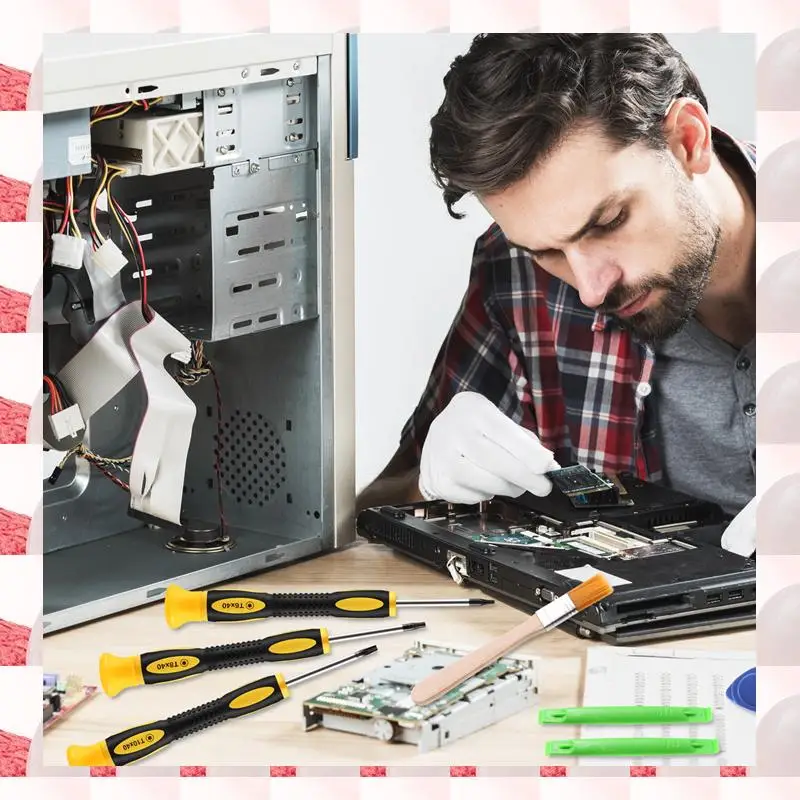 Abgn 8 pçs/set torx t8 t6 t10 h35 chave de fenda conjunto ferramentas reparo kit chave de fenda pry para um 360 ps3 ps4