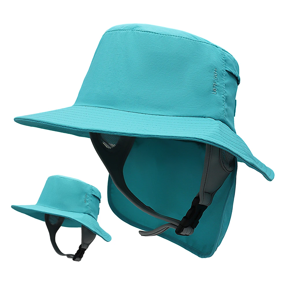 

Hat Surfing Women Men Summer Beach Accessory Neck Flap Sun Protection Big Brim Breathable Cap For Holiday Outdoor Sport Fishing