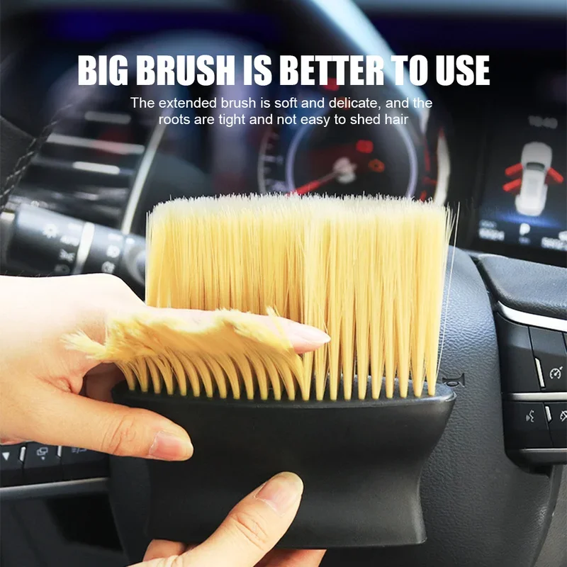 Car Interior Cleaning Tool Air Conditioner Air Outlet Cleaning Brush Car Soft Brush Car Crevice Dust Removal Artifact Brush