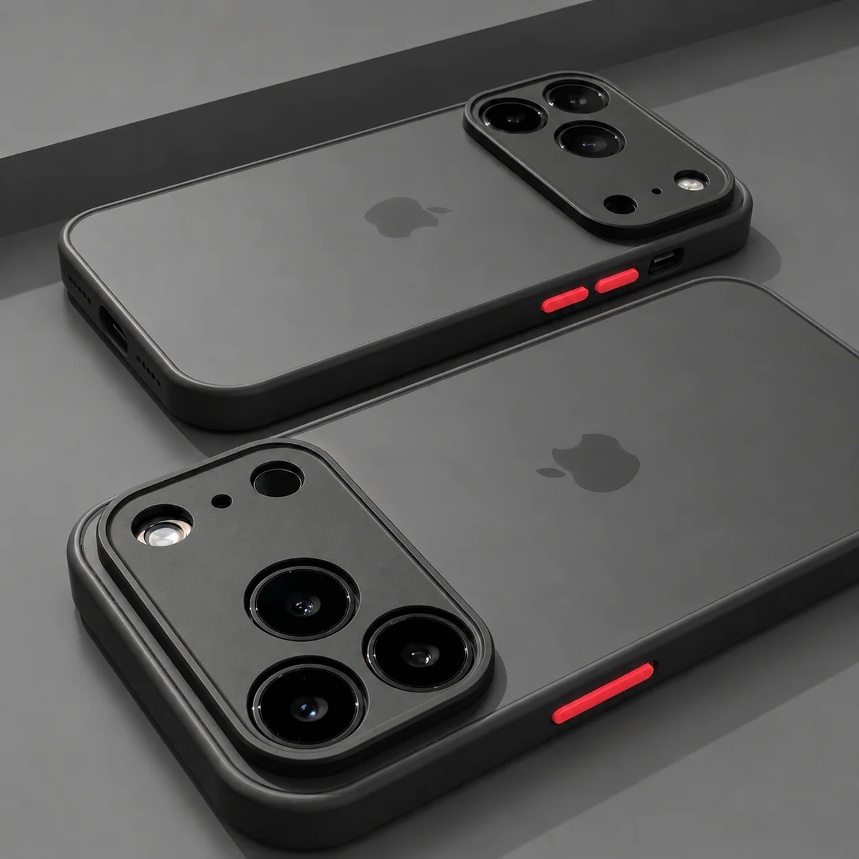 Luxuriöse Matte Armor Clear Wireless Charge Handyhülle für iPhone 11, 12, 13, 14, 15, 16, 17, Pro Max Air Plus Mini, stoßfeste Hartschale – Detail 6